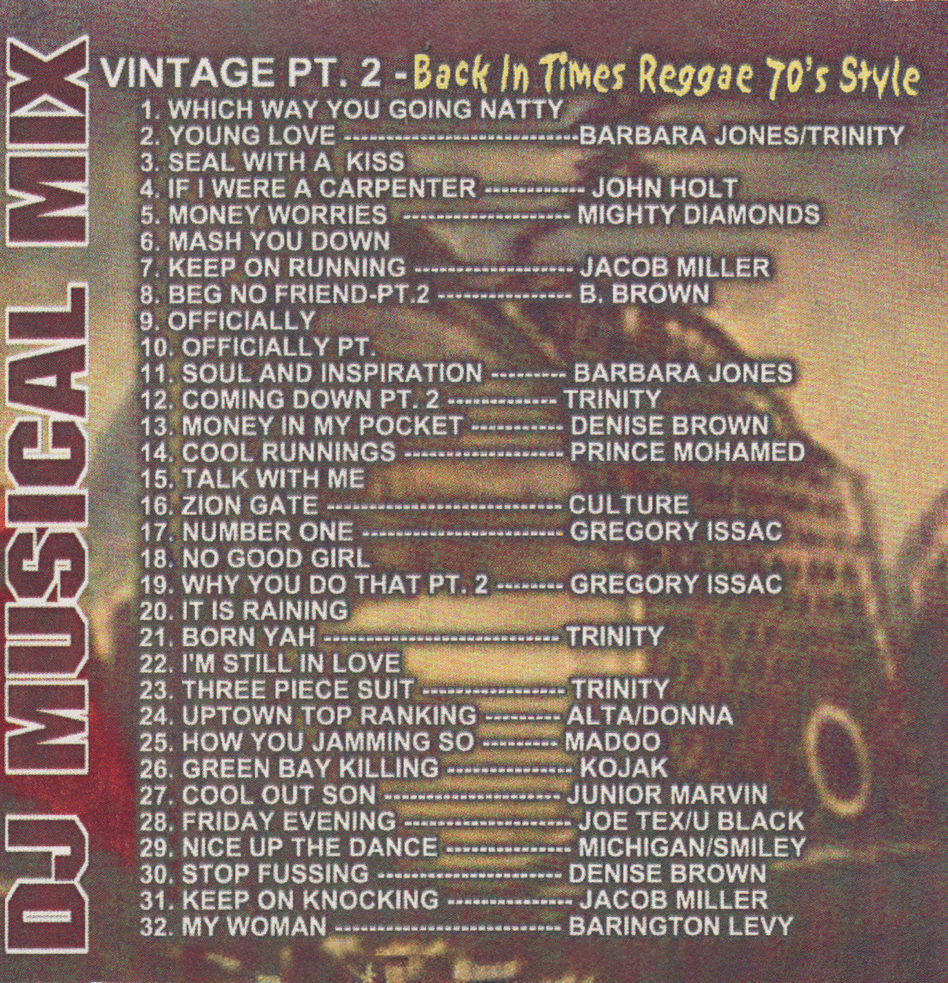 Dj Musical Mix - Back in Time Reggae Pt.2