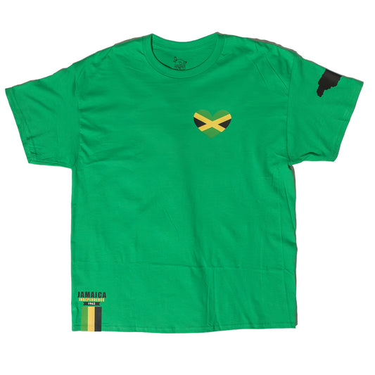 Jamaican Independence T-shirt Green
