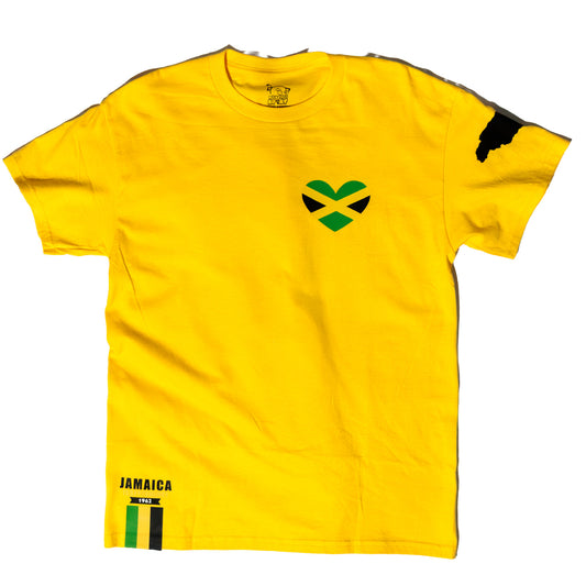 Jamaican Independence T-shirt Yellow