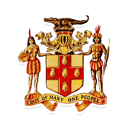 JAMAICA COAT OF ARMS STICKER