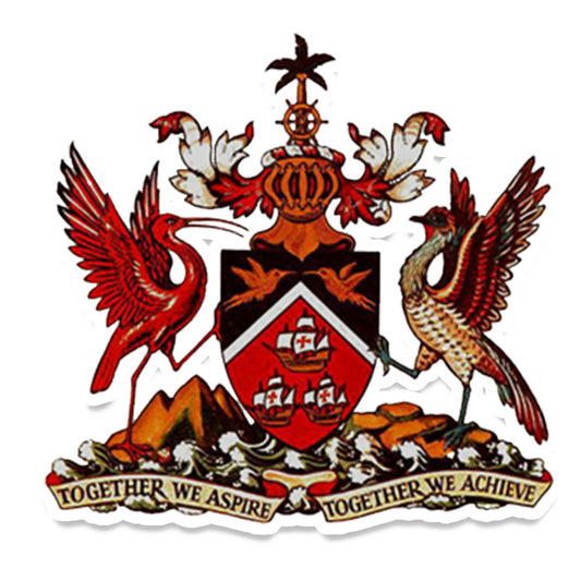 TRINIDAD AND TOBAGO COAT OF ARMS STICKER